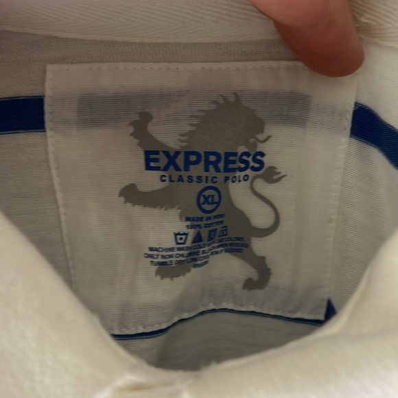 Express Mens Striped Polo - 100% cotton - Picture 3 of 3